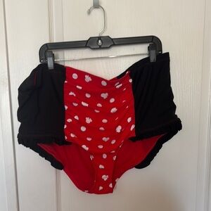 Disney /Torrid Red and White Polka Dot Swimwear